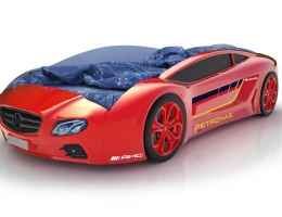 Объемная кровать машина Roadster Мерседес Красный купить в наличии в Санкт-Петербурге