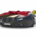 Объемная кровать машина Roadster Ауди Черная без запаха