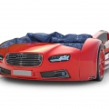 Объемная кровать машина Roadster Ауди Красная с профессиональной сборкой