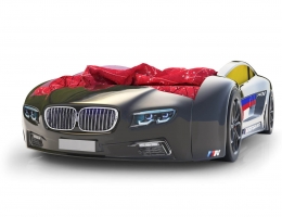 Объемная кровать машина Roadster БМВ Черная купить в наличии в Санкт-Петербурге