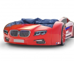 Объемная кровать машина Roadster БМВ Красная
