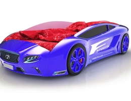 Объемная кровать машина Roadster Лексус Синяя купить в наличии в Санкт-Петербурге