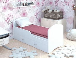 Детская кровать Classic Белая с ящиками купить в наличии в Санкт-Петербурге