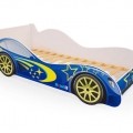 Кровать - машина Синяя (мягкий бортик) в интернет-магазине