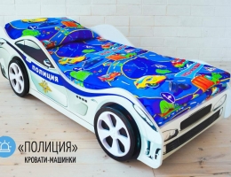 Детская кровать машина ПОЛИЦИЯ купить в наличии в Санкт-Петербурге
