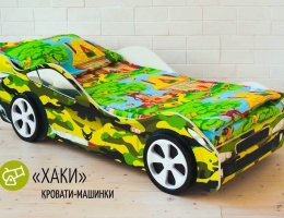 Детская кровать - машина ХАКИ купить в наличии в Санкт-Петербурге