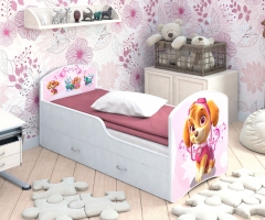 Детская кровать Classic Щенячий патруль Скай с ящиками